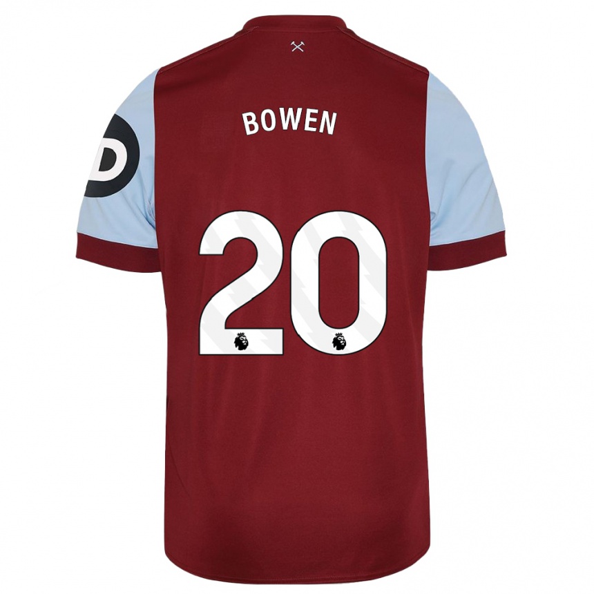 Niño Fútbol Camiseta Jarrod Bowen #20 Granate 1ª Equipación 2023/24 México