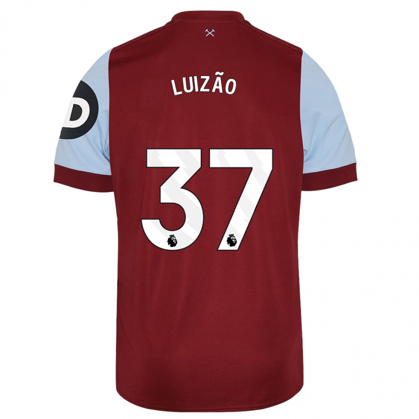 Niño Fútbol Camiseta Luizão #37 Granate 1ª Equipación 2023/24 México