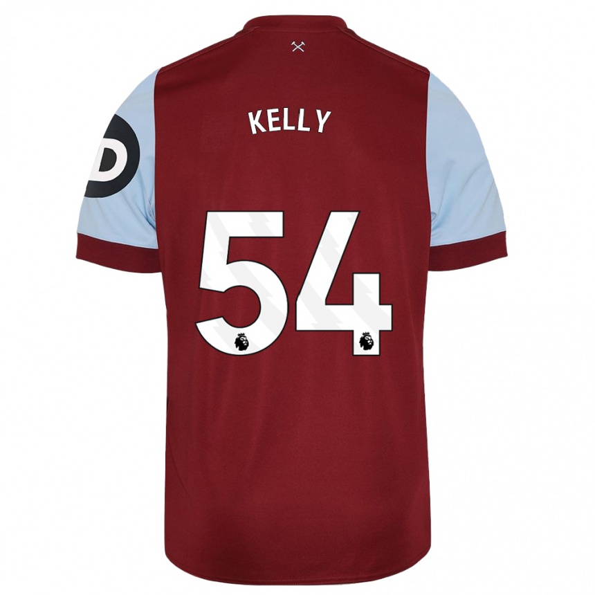 Niño Fútbol Camiseta Patrick Kelly #54 Granate 1ª Equipación 2023/24 México