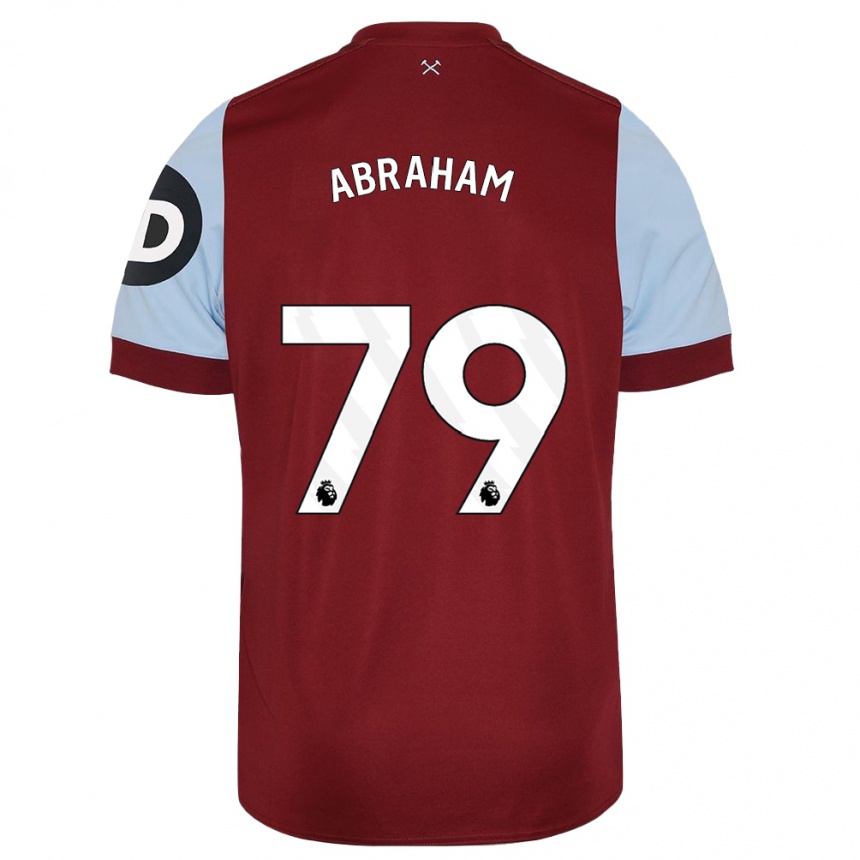 Niño Fútbol Camiseta Dondre Abraham #79 Granate 1ª Equipación 2023/24 México