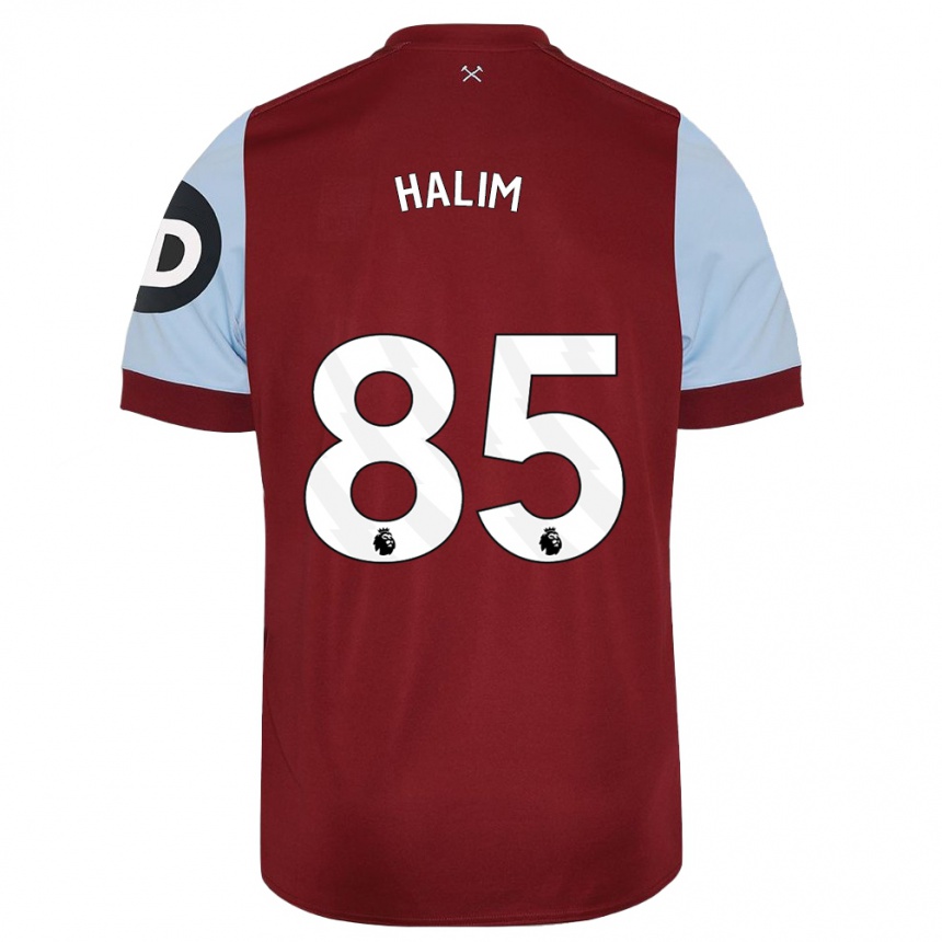 Niño Fútbol Camiseta Mehmet Halim #85 Granate 1ª Equipación 2023/24 México