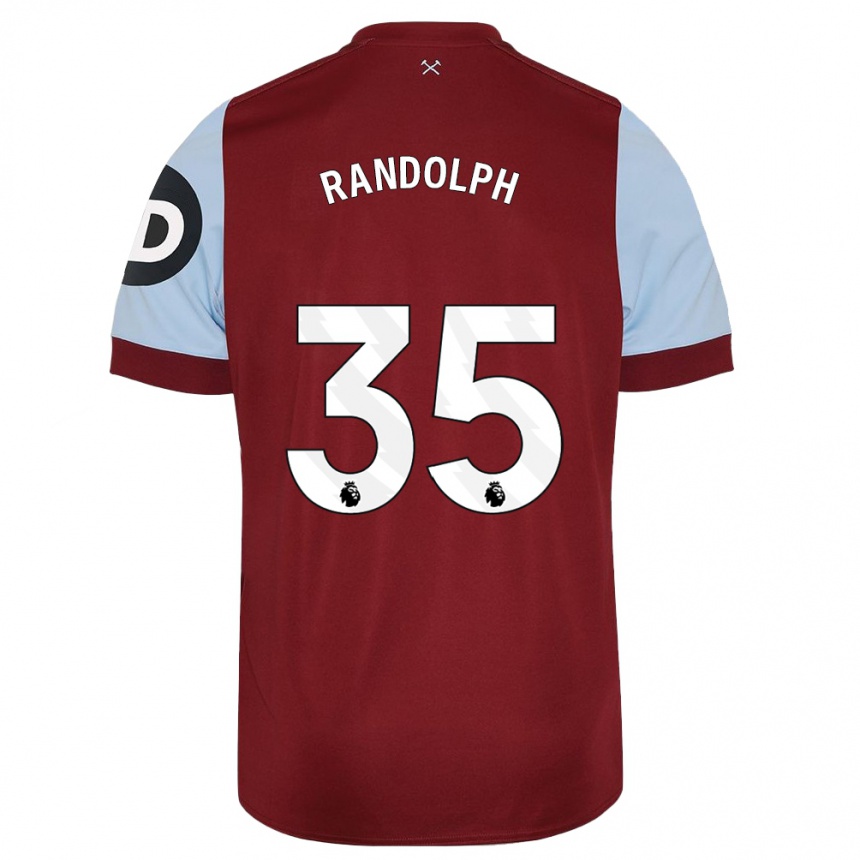 Niño Fútbol Camiseta Darren Randolph #35 Granate 1ª Equipación 2023/24 México