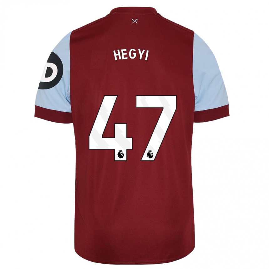 Niño Fútbol Camiseta Krisztian Hegyi #47 Granate 1ª Equipación 2023/24 México