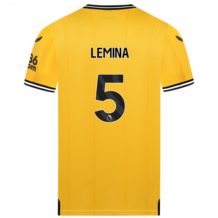 Niño Fútbol Camiseta Mario Lemina #5 Amarillo 1ª Equipación 2023/24 México