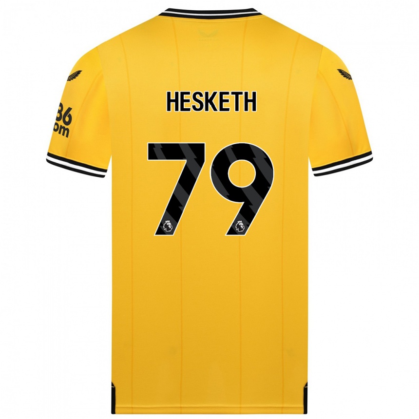 Niño Fútbol Camiseta Owen Hesketh #79 Amarillo 1ª Equipación 2023/24 México