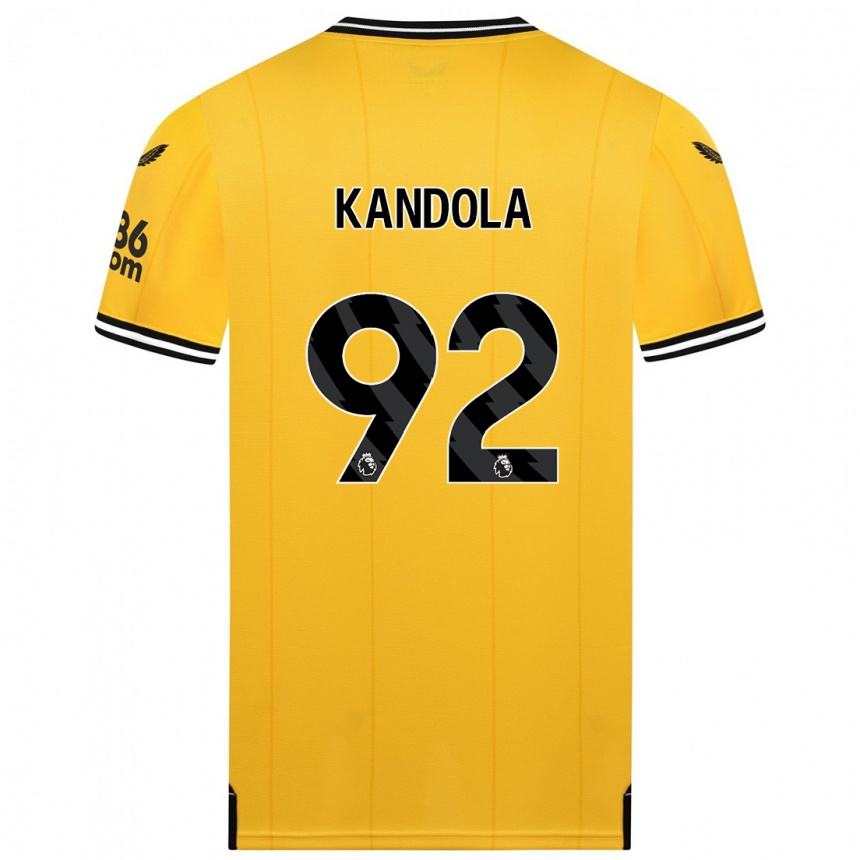 Niño Fútbol Camiseta Kam Kandola #92 Amarillo 1ª Equipación 2023/24 México