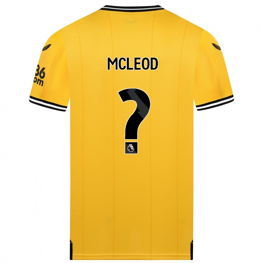 Niño Fútbol Camiseta Conor Mcleod #0 Amarillo 1ª Equipación 2023/24 México