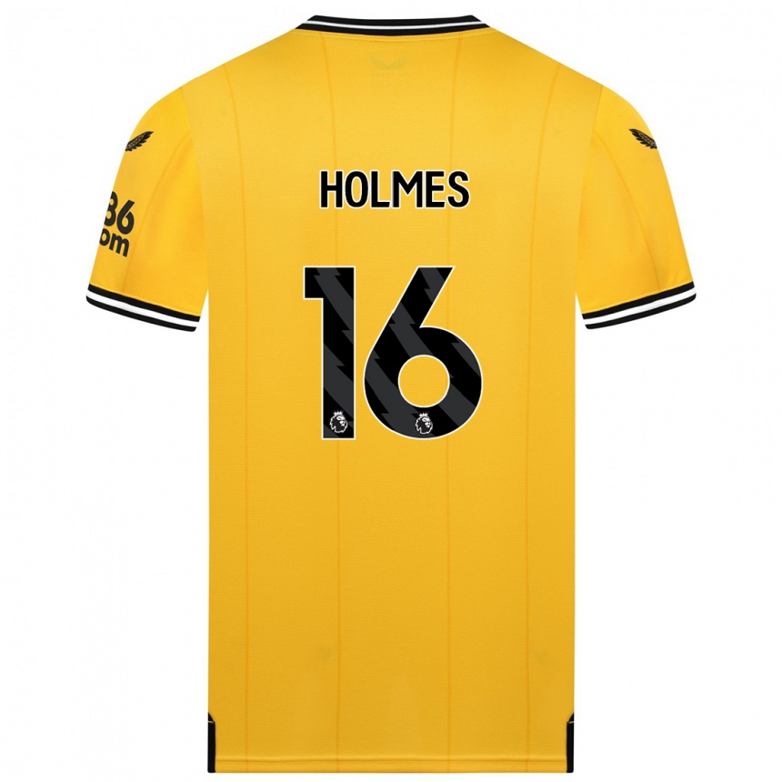 Niño Fútbol Camiseta Summer Holmes #16 Amarillo 1ª Equipación 2023/24 México