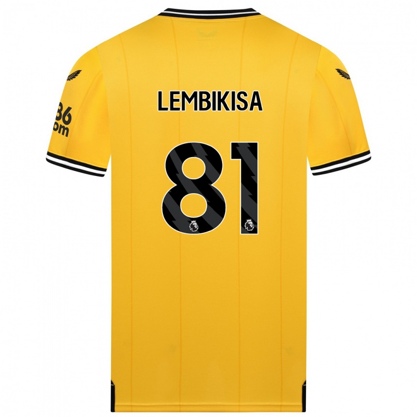 Niño Fútbol Camiseta Dexter Lembikisa #81 Amarillo 1ª Equipación 2023/24 México