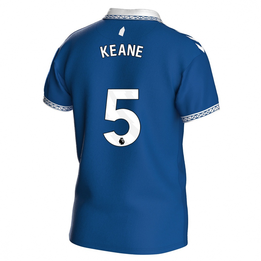 Niño Fútbol Camiseta Michael Keane #5 Azul Real 1ª Equipación 2023/24 México