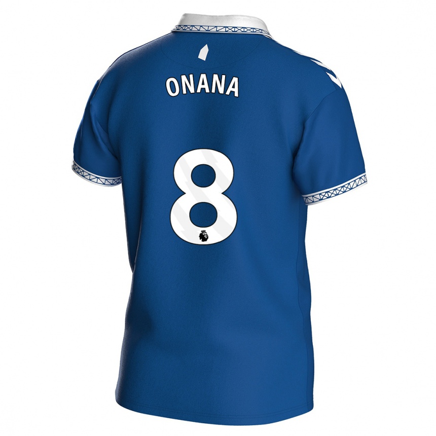 Niño Fútbol Camiseta Amadou Onana #8 Azul Real 1ª Equipación 2023/24 México