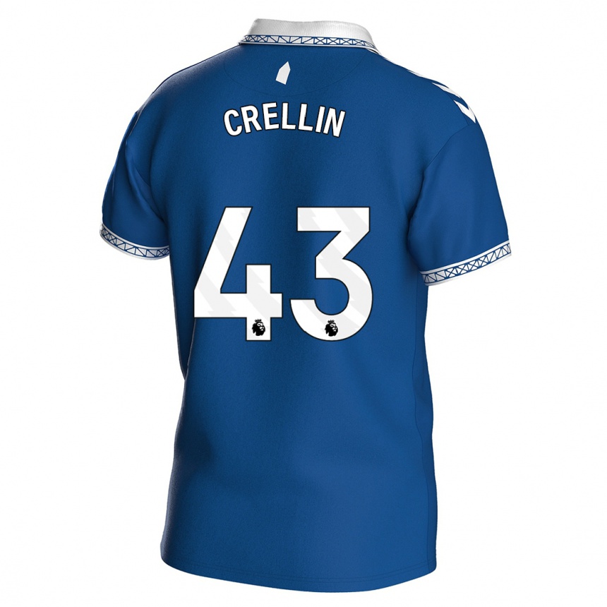 Niño Fútbol Camiseta Billy Crellin #43 Azul Real 1ª Equipación 2023/24 México