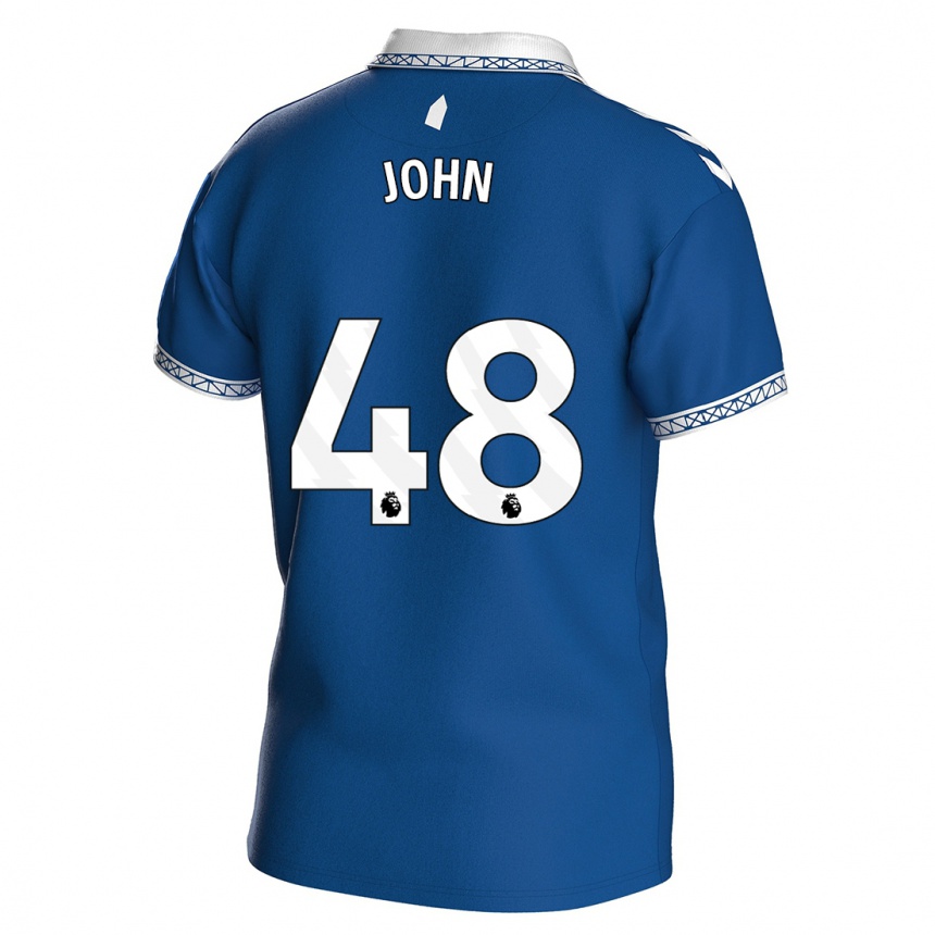 Niño Fútbol Camiseta Kyle John #48 Azul Real 1ª Equipación 2023/24 México