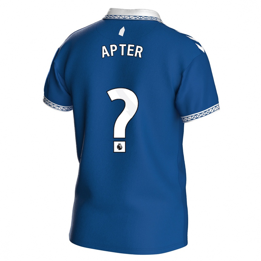 Niño Fútbol Camiseta Matthew Apter #0 Azul Real 1ª Equipación 2023/24 México