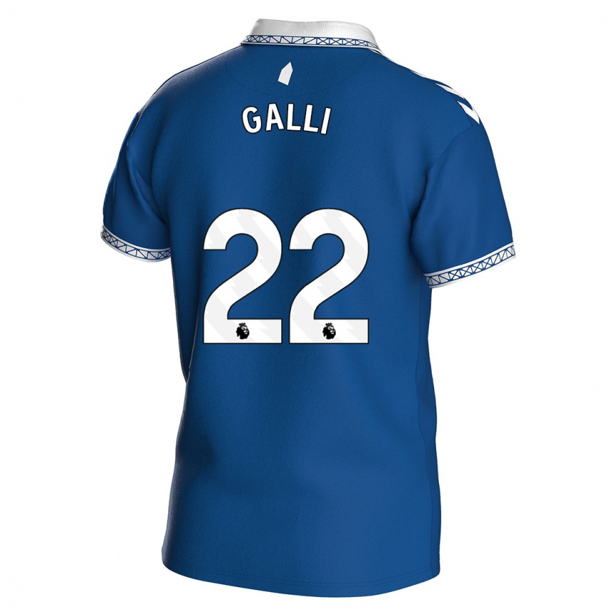 Niño Fútbol Camiseta Aurora Galli #22 Azul Real 1ª Equipación 2023/24 México