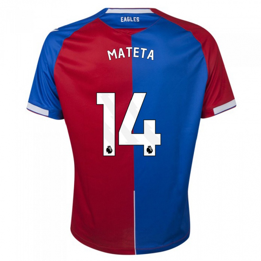 Niño Fútbol Camiseta Jean-Philippe Mateta #14 Rojo Azul 1ª Equipación 2023/24 México