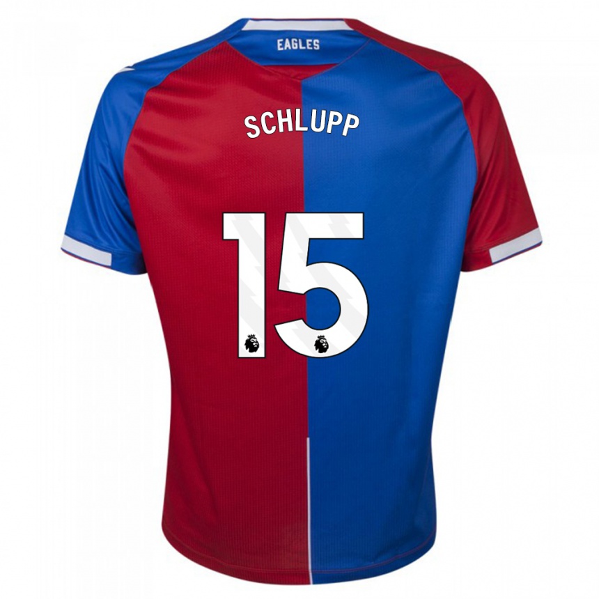 Niño Fútbol Camiseta Jeffrey Schlupp #15 Rojo Azul 1ª Equipación 2023/24 México