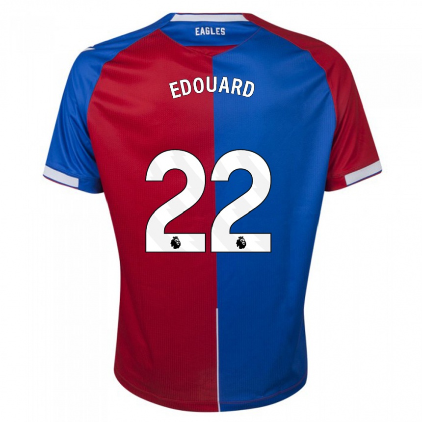 Niño Fútbol Camiseta Odsonne Edouard #22 Rojo Azul 1ª Equipación 2023/24 México