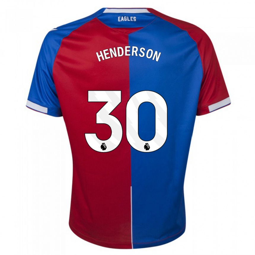 Niño Fútbol Camiseta Dean Henderson #30 Rojo Azul 1ª Equipación 2023/24 México