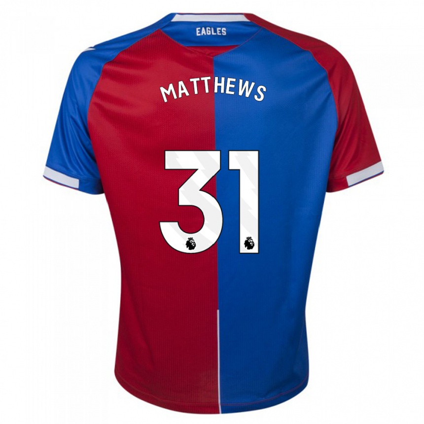 Niño Fútbol Camiseta Remi Matthews #31 Rojo Azul 1ª Equipación 2023/24 México