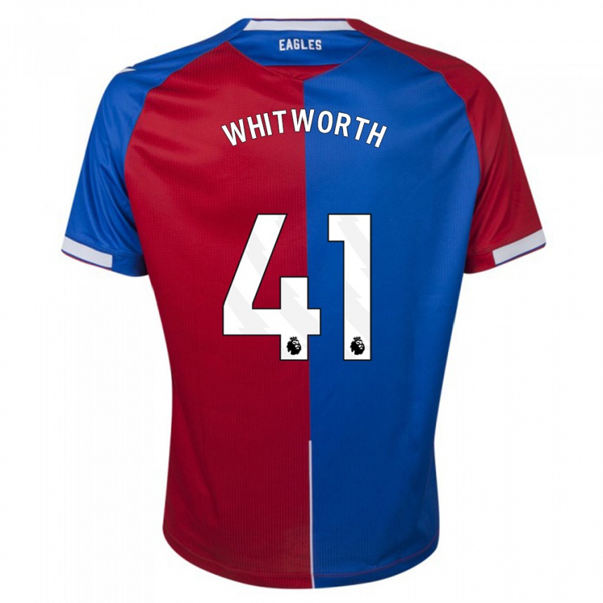 Niño Fútbol Camiseta Joe Whitworth #41 Rojo Azul 1ª Equipación 2023/24 México