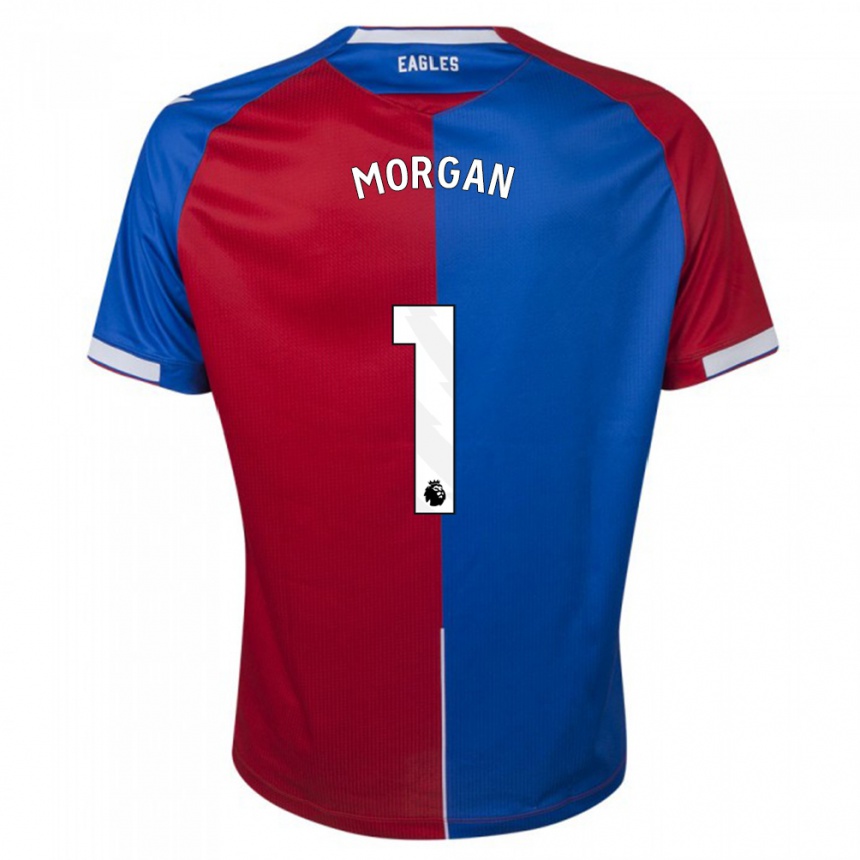 Niño Fútbol Camiseta Chloe Morgan #1 Rojo Azul 1ª Equipación 2023/24 México