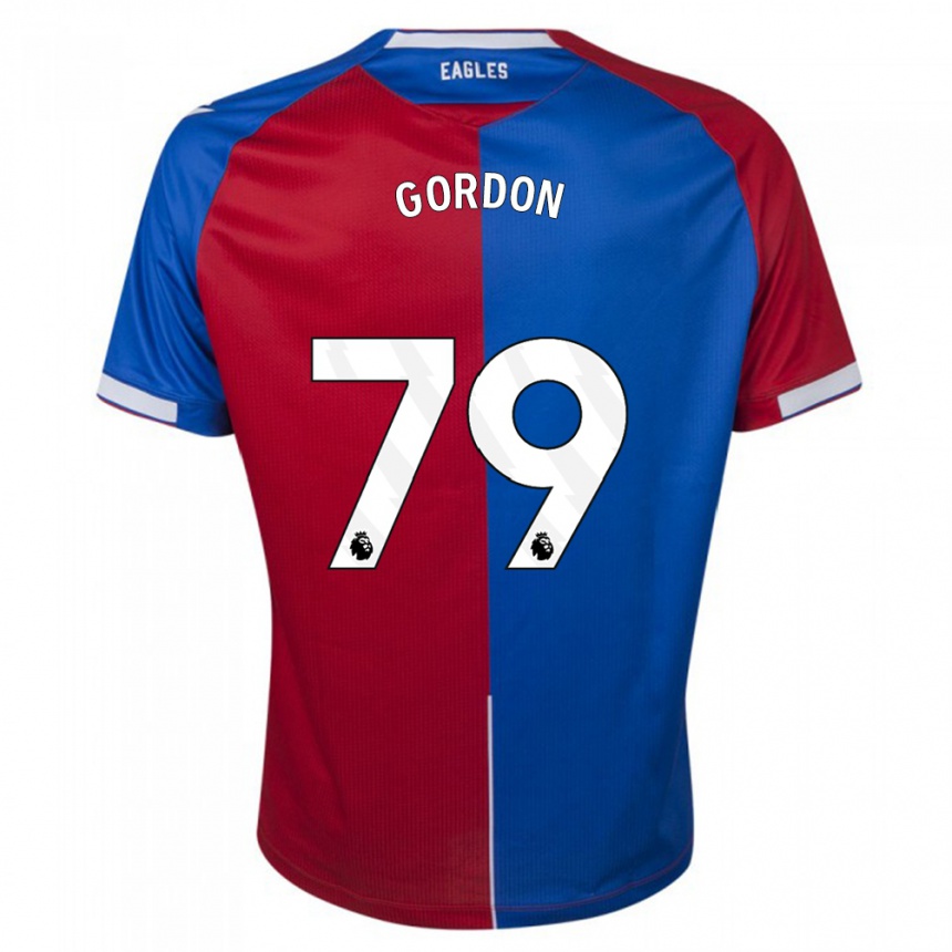 Niño Fútbol Camiseta John-Kymani Gordon #79 Rojo Azul 1ª Equipación 2023/24 México