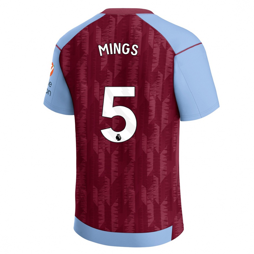 Niño Fútbol Camiseta Tyrone Mings #5 Azul Claro 1ª Equipación 2023/24 México