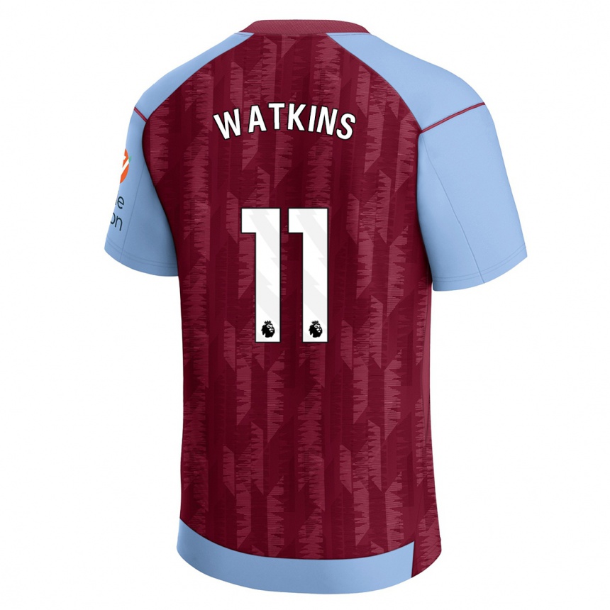 Niño Fútbol Camiseta Ollie Watkins #11 Azul Claro 1ª Equipación 2023/24 México