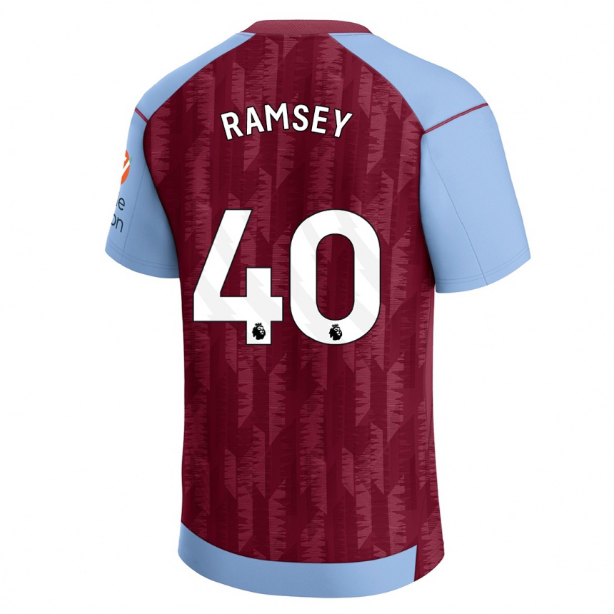 Niño Fútbol Camiseta Aaron Ramsey #40 Azul Claro 1ª Equipación 2023/24 México