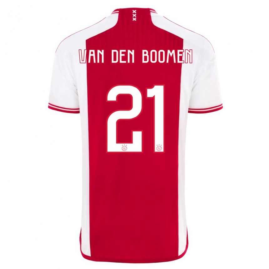 Niño Fútbol Camiseta Branco Van Den Boomen #21 Rojo Blanco 1ª Equipación 2023/24 México