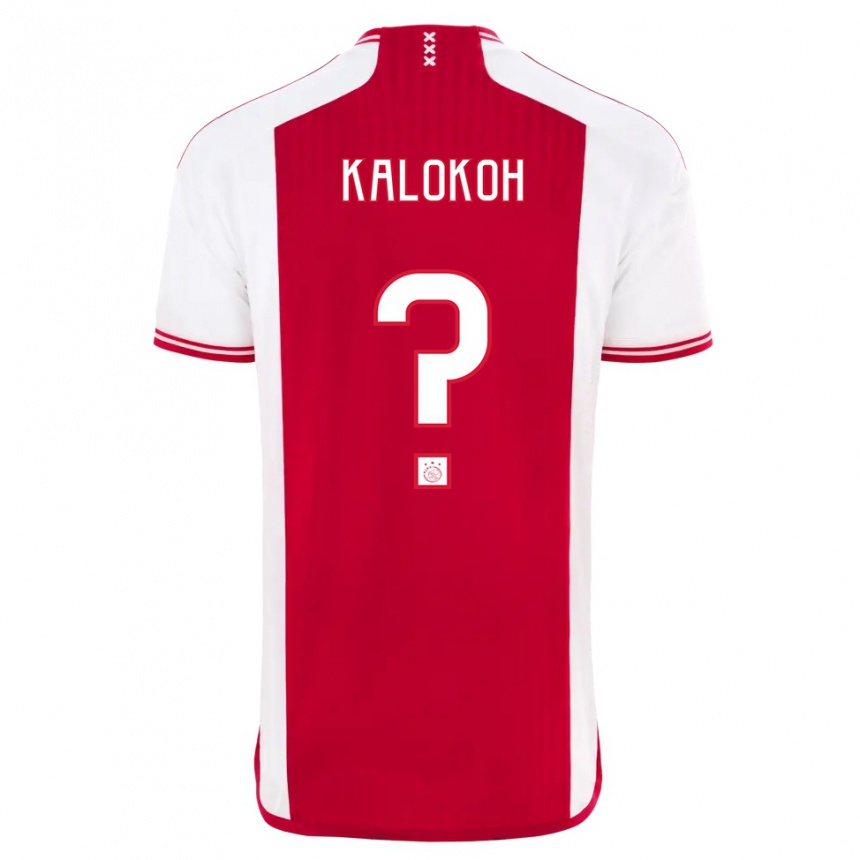 Niño Fútbol Camiseta David Kalokoh #0 Rojo Blanco 1ª Equipación 2023/24 México