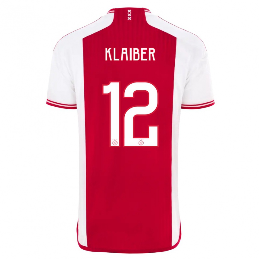 Niño Fútbol Camiseta Sean Klaiber #12 Rojo Blanco 1ª Equipación 2023/24 México