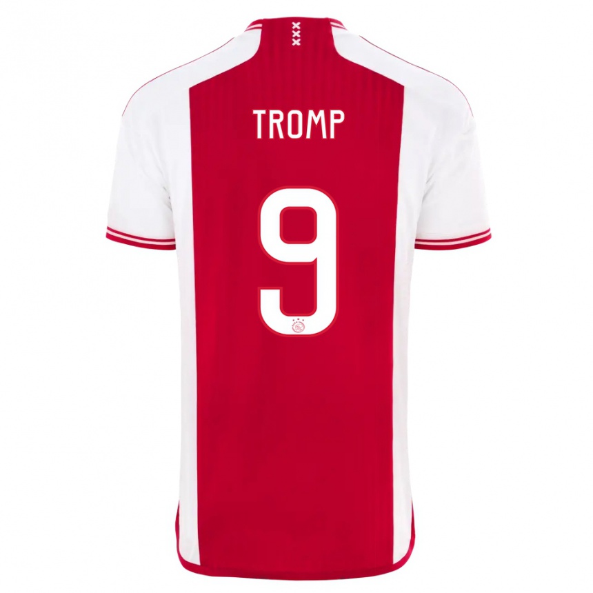 Niño Fútbol Camiseta Nikita Tromp #9 Rojo Blanco 1ª Equipación 2023/24 México