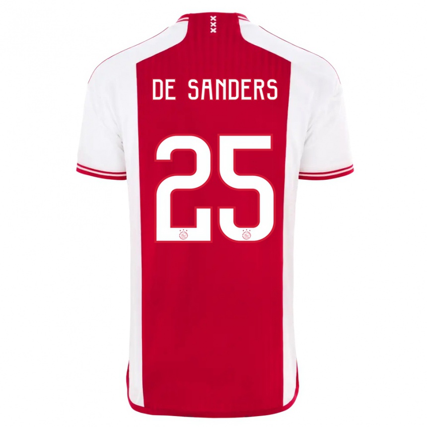 Niño Fútbol Camiseta Kay-Lee De Sanders #25 Rojo Blanco 1ª Equipación 2023/24 México