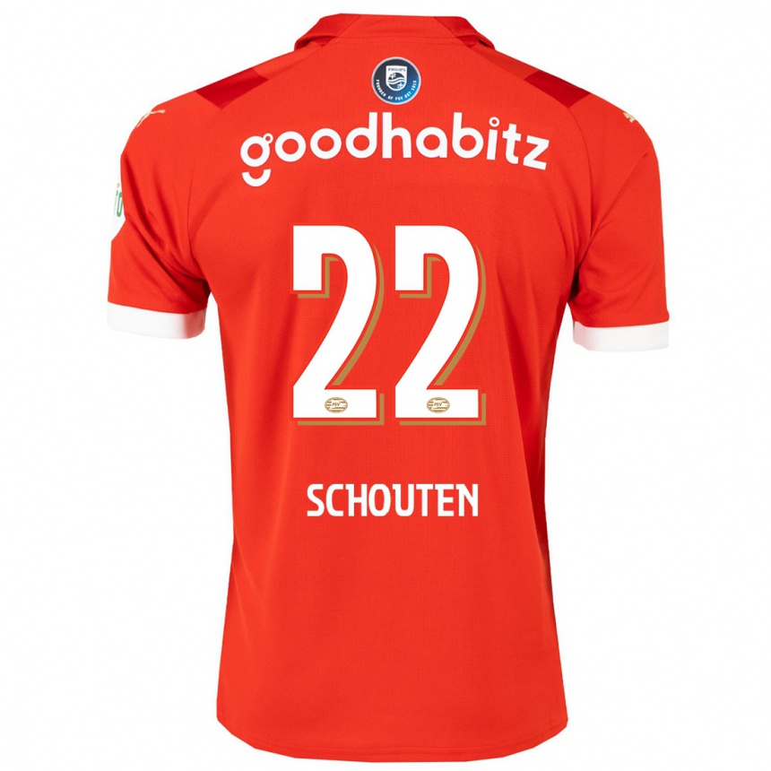 Niño Fútbol Camiseta Jerdy Schouten #22 Rojo 1ª Equipación 2023/24 México