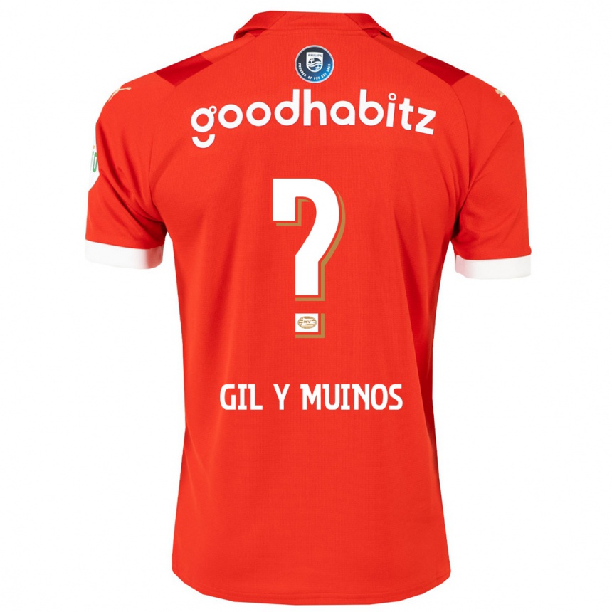 Niño Fútbol Camiseta Yaël Gil Y Muiños #0 Rojo 1ª Equipación 2023/24 México