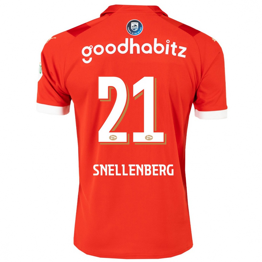 Niño Fútbol Camiseta Maxime Snellenberg #21 Rojo 1ª Equipación 2023/24 México