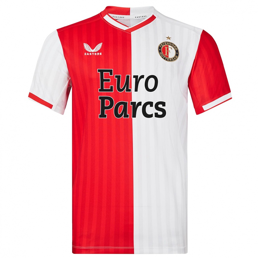 Niño Fútbol Camiseta Mikael Torset Johnsen #47 Rojo Blanco 1ª Equipación 2023/24 México