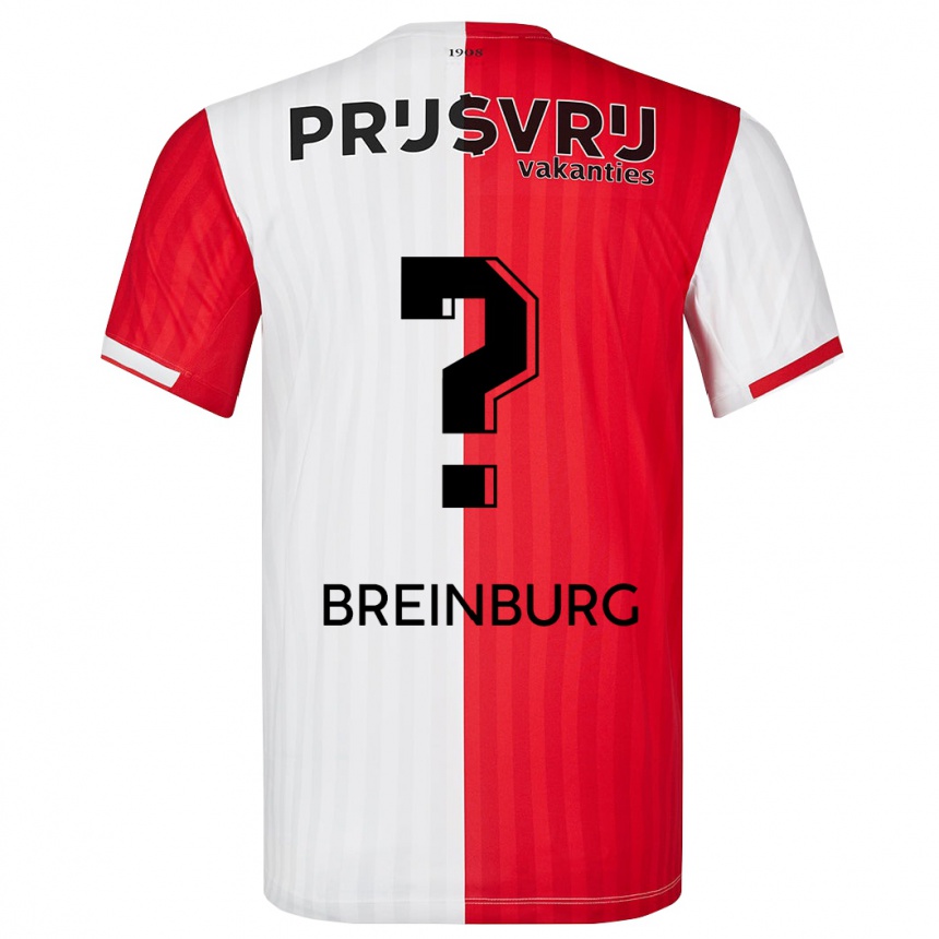 Niño Fútbol Camiseta Rainey Breinburg #0 Rojo Blanco 1ª Equipación 2023/24 México