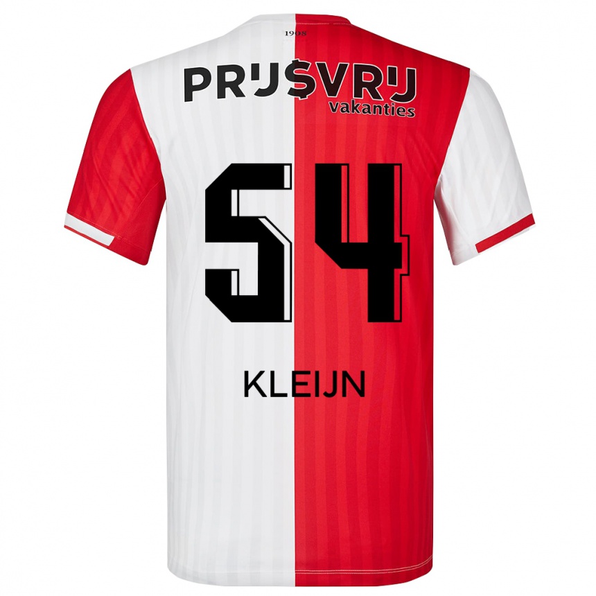 Niño Fútbol Camiseta Mike Kleijn #54 Rojo Blanco 1ª Equipación 2023/24 México