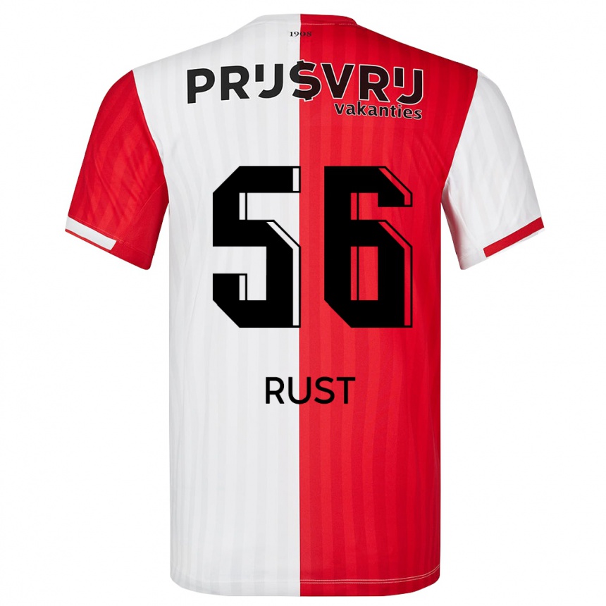 Niño Fútbol Camiseta Fabiano Rust #56 Rojo Blanco 1ª Equipación 2023/24 México