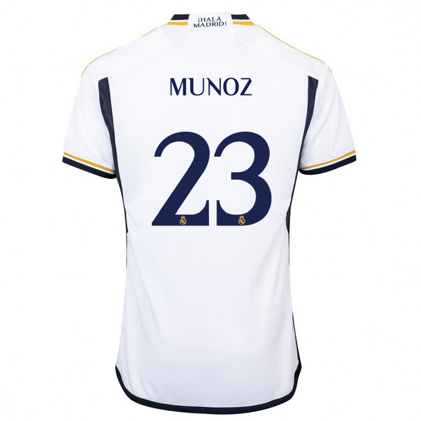 Niño Fútbol Camiseta Victor Munoz #23 Blanco 1ª Equipación 2023/24 México