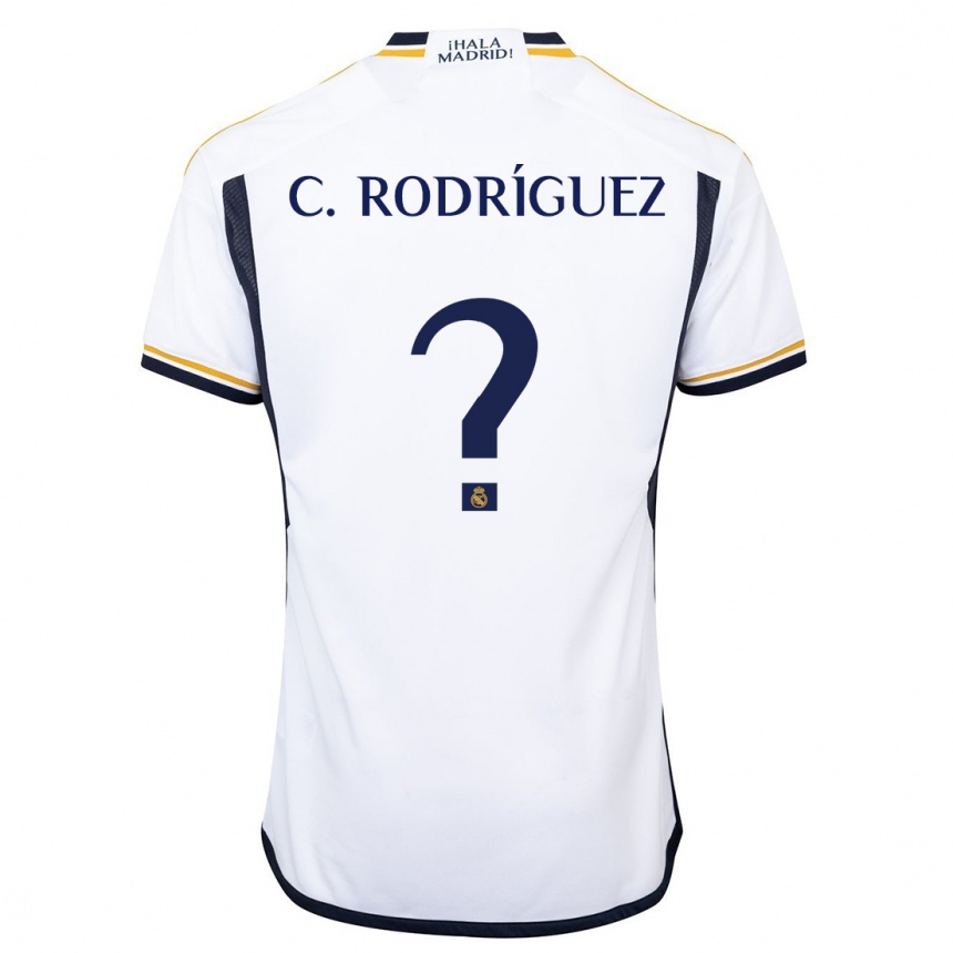 Niño Fútbol Camiseta Carlos Rodríguez #0 Blanco 1ª Equipación 2023/24 México