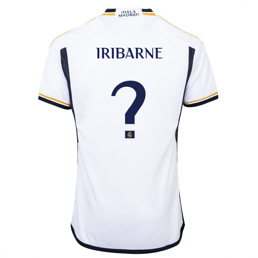 Niño Fútbol Camiseta Bruno Iribarne #0 Blanco 1ª Equipación 2023/24 México