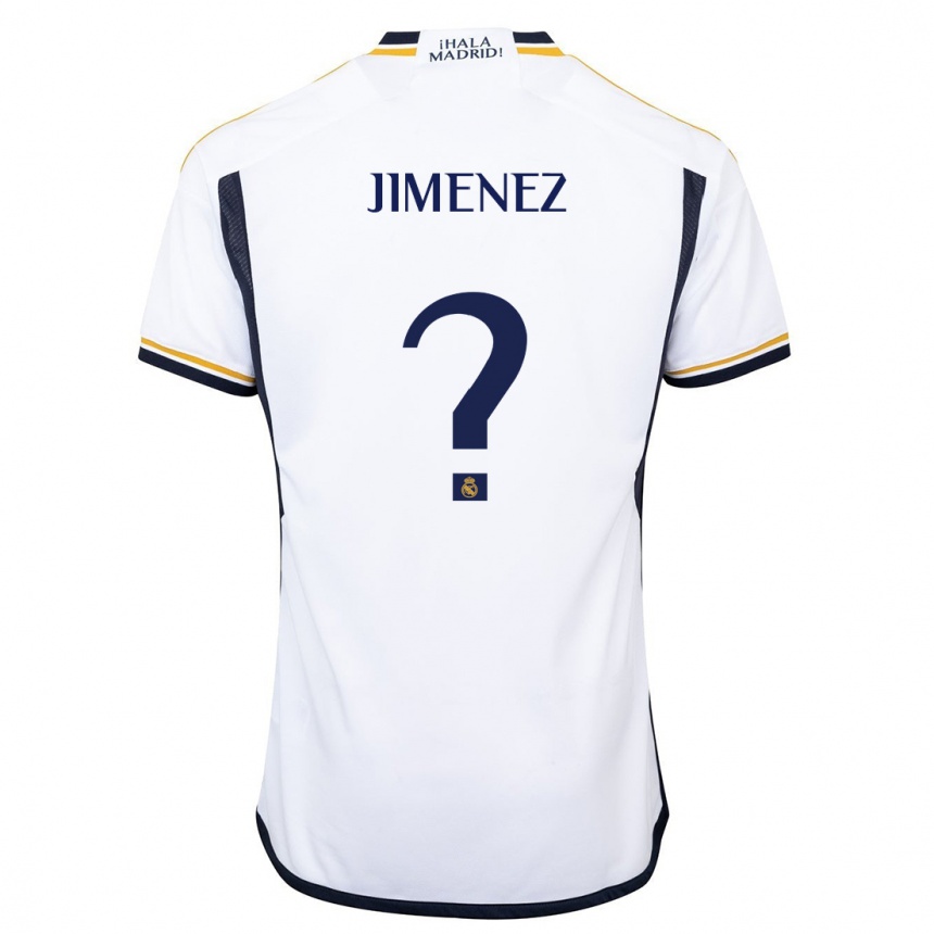 Niño Fútbol Camiseta Alejandro Jimenez #0 Blanco 1ª Equipación 2023/24 México