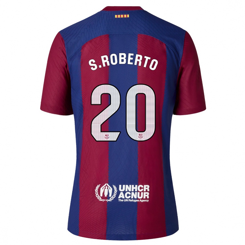 Niño Fútbol Camiseta Sergi Roberto #20 Rojo Azul 1ª Equipación 2023/24 México