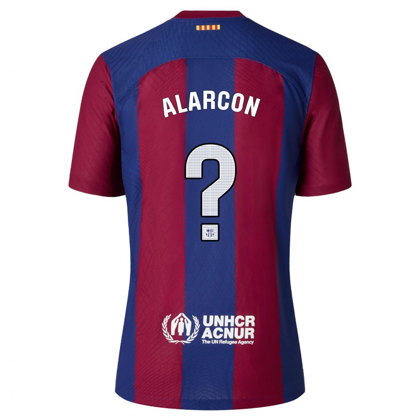 Niño Fútbol Camiseta Angel Alarcon #0 Rojo Azul 1ª Equipación 2023/24 México