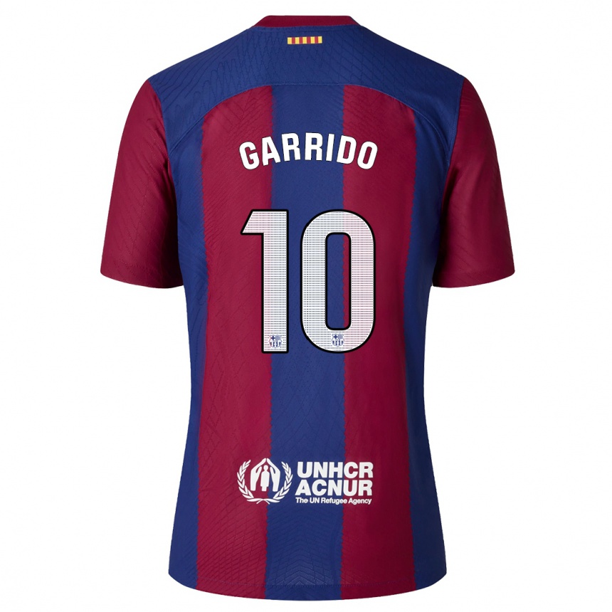 Niño Fútbol Camiseta Aleix Garrido #10 Rojo Azul 1ª Equipación 2023/24 México