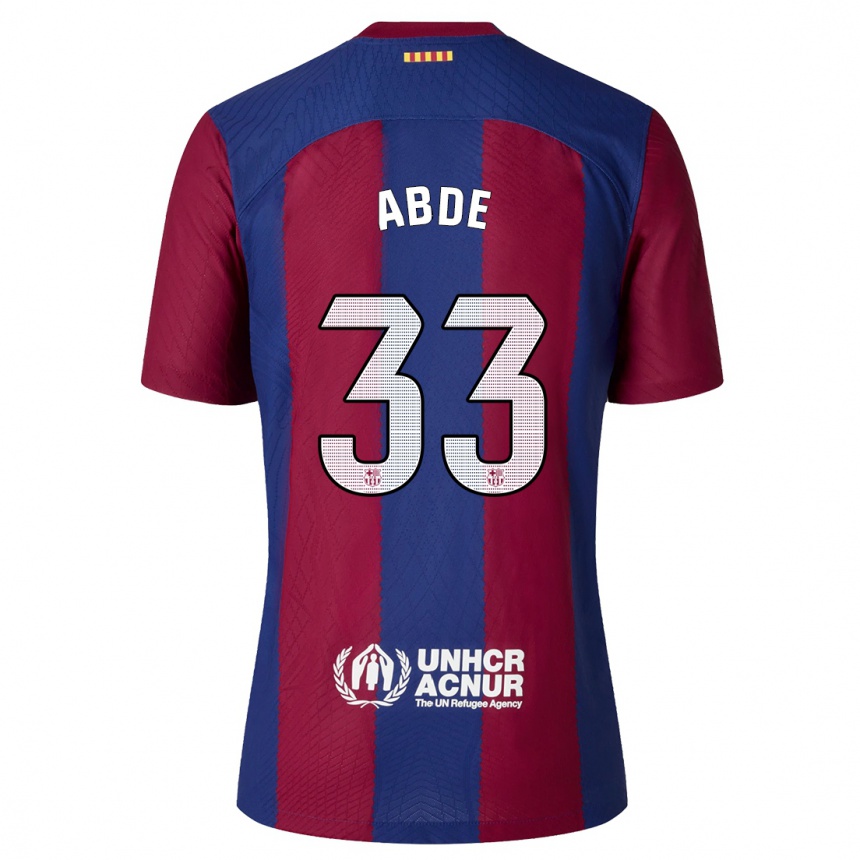 Niño Fútbol Camiseta Ez Abde #33 Rojo Azul 1ª Equipación 2023/24 México